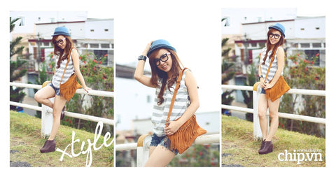 Một chiếc fringed bag